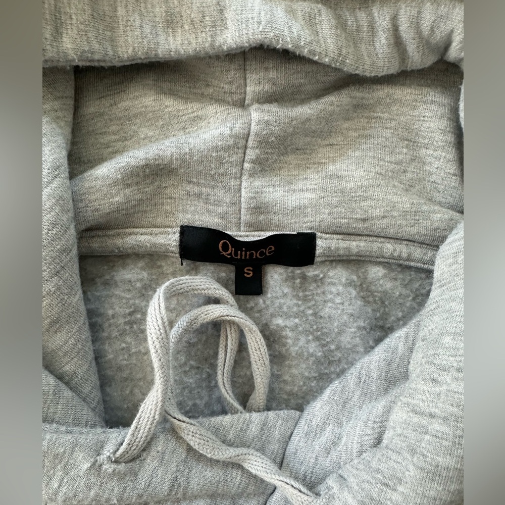 Quince Supersoft Fleece Hoodie & Wide Leg Pants (set), small - Picture 9 of 14